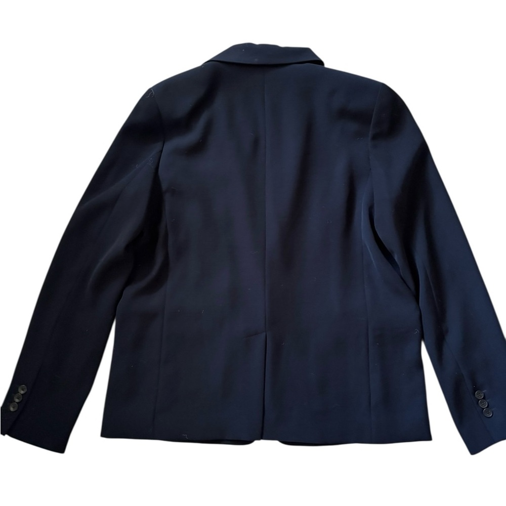 VINCE Concealed Closure Notch Lapel Blazer Black Size 14 NWT - Picture 6 of 14